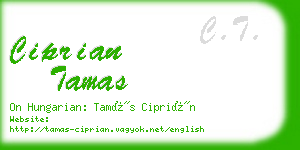 ciprian tamas business card